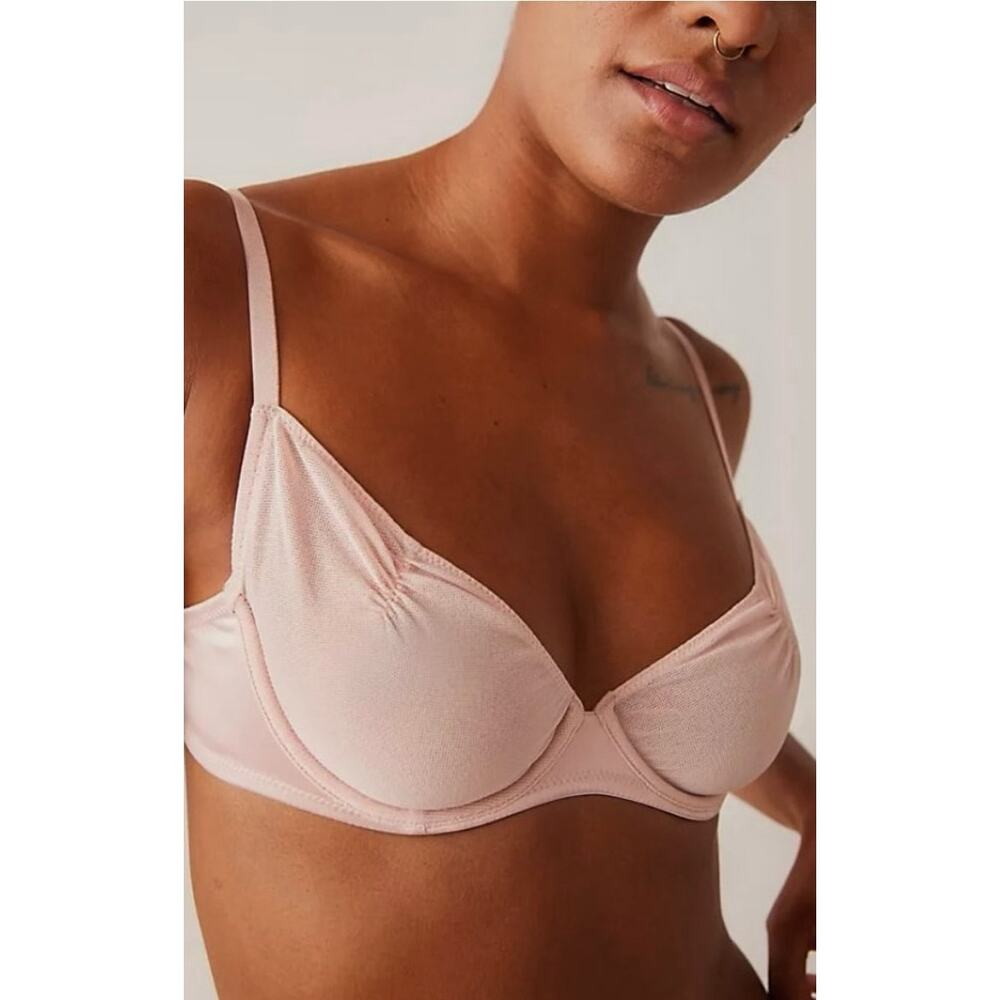 Free People• Heart Throb Underwire (Silver Pink) Lingerie